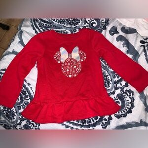 Disney Red Festive Sweater with Snowflake Design